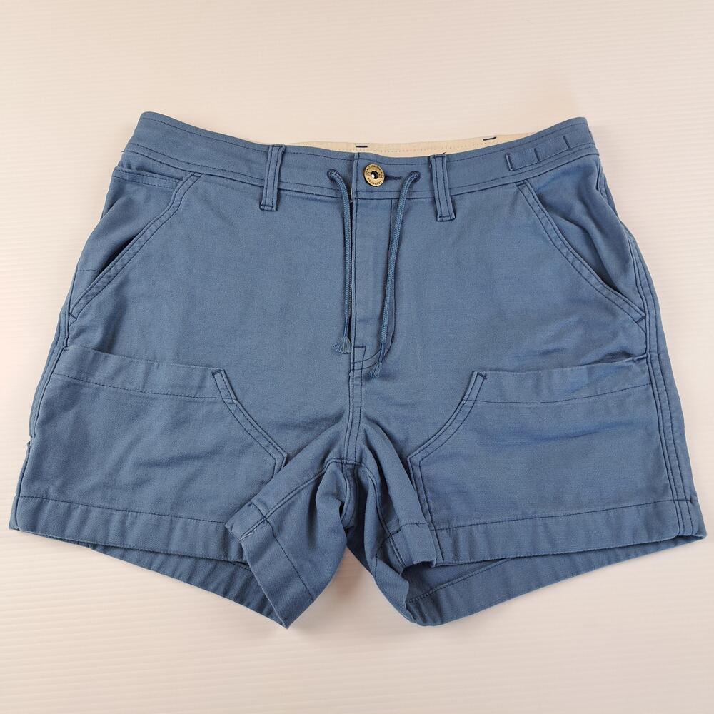 REI Cooperative Shorts Womens 6 Blue Utility Cotton Twill Hiking 3.5" Inseam